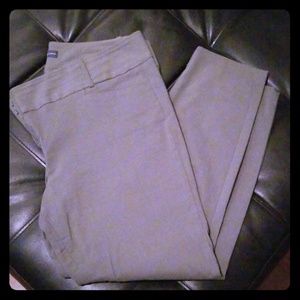 Olive green dressy capris